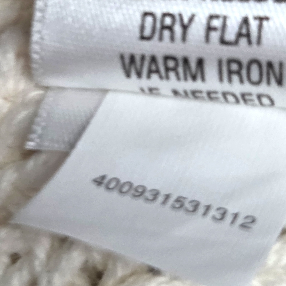 Cozy Striped Open Cardigan in Cream and Brown Size XL EUC - Picture 6 of 9